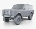 International Scout II 1976 3Dモデル clay render