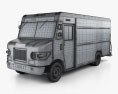 International 1552SC P70 UPS Truck 2015 3d model wire render
