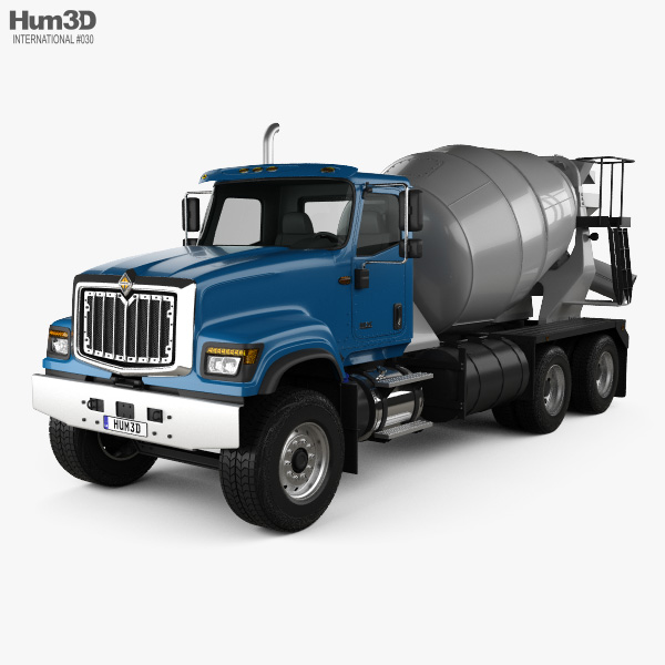 International HX515 Mixer Truck 2020 3D model