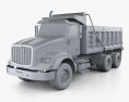 International HX615 Tipper Truck 2020 3d model clay render