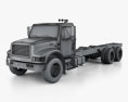 International 4900 Chassis Truck 2009 3d model wire render