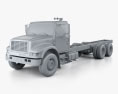 International 4900 Chassis Truck 2009 3d model clay render