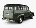 International Harvester R-110 Travelall 1953 3D-Modell Rückansicht