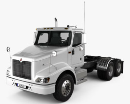 International 9200 Day Cab Tractor Truck 2009 3D model