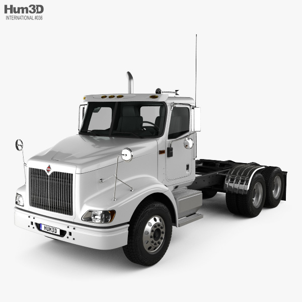 International 9200 Day Cab Tractor Truck 2009 3D model