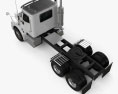 International 9200 Day Cab Tractor Truck 2009 3d model top view