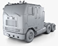 International 9600 Tractor Truck 1994 3d model clay render