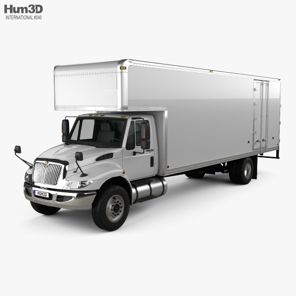 International Durastar 4700 Box Truck 2010 3D model