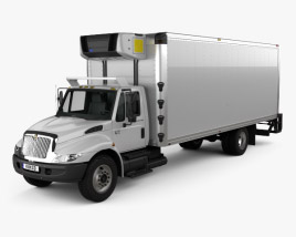 International Durastar 4300 Refrigerator Truck 2007 3D model