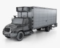 International Durastar 4300 Refrigerator Truck 2007 3d model wire render