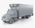 International Durastar 4300 Refrigerator Truck 2007 3d model clay render