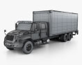 International Durastar Crew Cab Box Truck 2022 3d model wire render