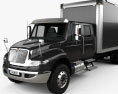 International Durastar Crew Cab Box Truck 2022 3d model