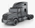 International LT Tractor Truck 2022 3d model wire render
