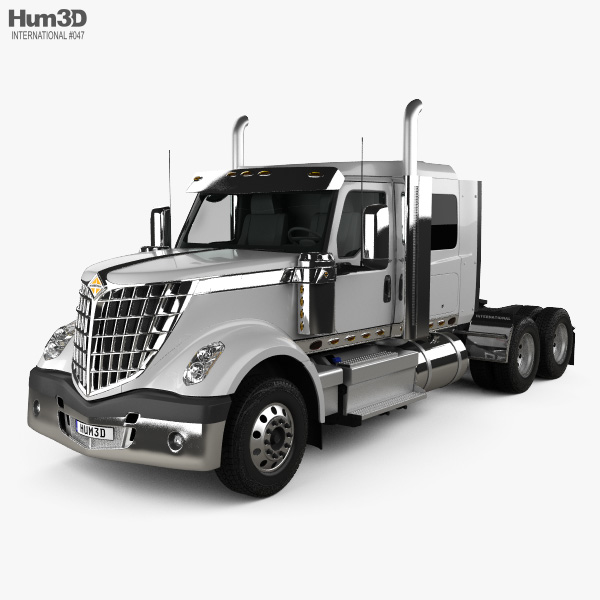 International Lonestar 56 Low Rise Sleeper Cab Tractor Truck 2020 3D model