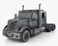 International Lonestar 56 Low Rise Sleeper Cab Tractor Truck 2020 3d model wire render