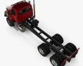International HV613 Day Cab Chassis Truck 3-axle 2022 3d model top view