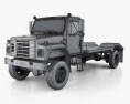 International S1900 Бортова вантажівка 1986 3D модель wire render