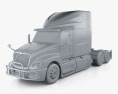 International LT 73 Hi-Rise Sleeper Cab Tractor Truck 3-axle 2022 3d model clay render