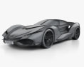 Iso Rivolta Vision Gran Turismo 2019 3D модель wire render