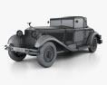 Isotta Fraschini Tipo 8A cabriolet 1924 Modelo 3d wire render