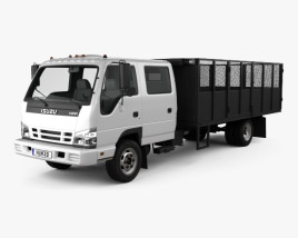 3D model of Isuzu NPR Dump Truck 2014