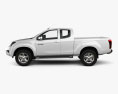 Isuzu D-Max Extended Cab 2014 3d model side view