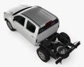 Isuzu D-Max Double Cab Chassis 2014 3d model top view