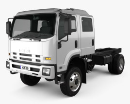 Isuzu FTS 800 Crew Cab Chassis Truck 2017 3D model