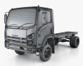 Isuzu NPS 300 Chassis Truck 2019 3d model wire render