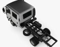 Isuzu NPS 300 Crew Cab Chassis Truck 2019 3d model top view