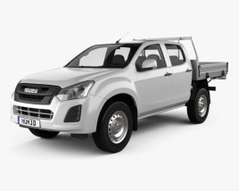 Isuzu D-Max Double Cab Alloy Tray SX 2020 3D model