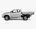 Isuzu D-Max Space Cab Alloy Tray SX 2020 3d model side view