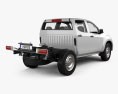 Isuzu D-Max Double Cab Chassis SX 2020 3d model back view