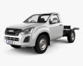 Isuzu D-Max Single Cab Chassis SX 2020 3d model