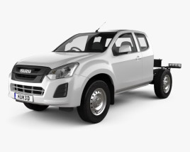 Isuzu D-Max Space Cab Chassis SX 2020 3D model