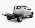 Isuzu D-Max Space Cab Chassis SX 2020 3d model back view