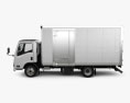 Isuzu Elf Box Truck 2021 3d model side view