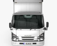 Isuzu Elf Box Truck 2021 3d model front view