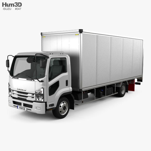 Isuzu Forward Kofferfahrzeug 2017 3D-Modell