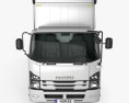 Isuzu Forward 箱式卡车 2017 3D模型 正面图