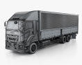 Isuzu Giga Box Truck 2021 3d model wire render