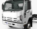 Isuzu NPS 300 Single Cab Chassis Truck with HQ interior 2019 3d model
