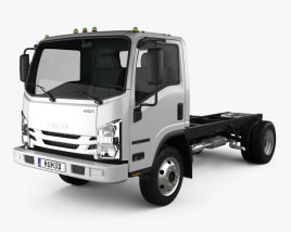 Isuzu NRR シングルキャブ シャシートラック 2021 3Dモデル