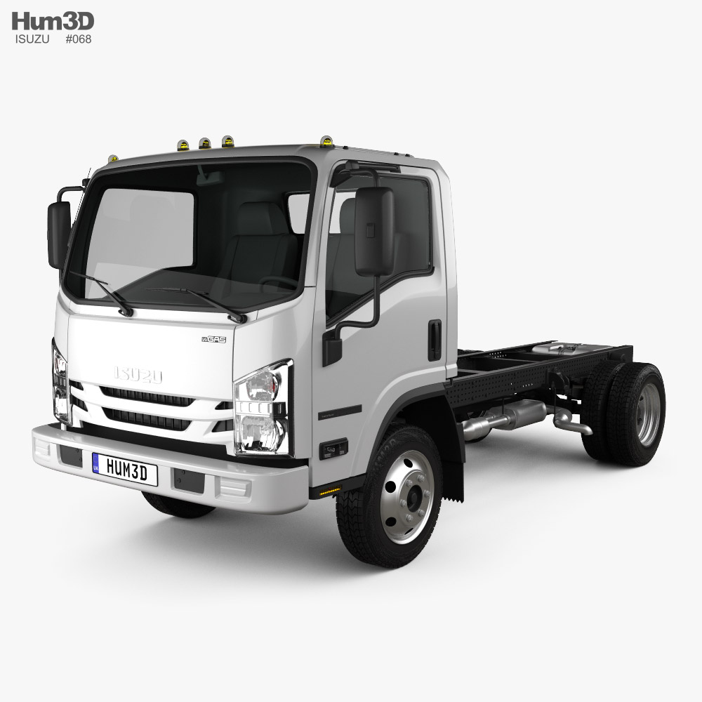 Isuzu NRR Cabine Simple Camion Châssis 2021 Modèle 3D