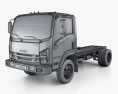 Isuzu NRR Single Cab Chassis Truck 2022 3d model wire render