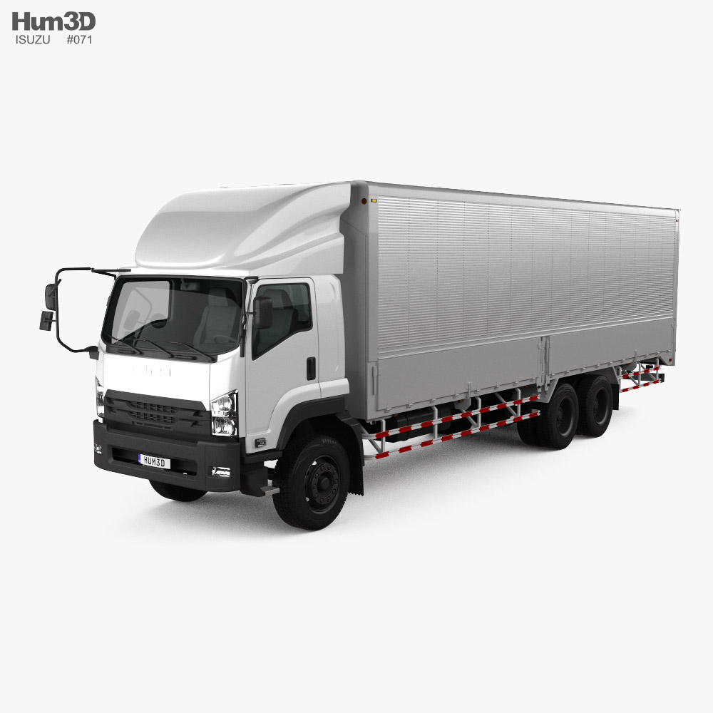 Isuzu F-series Box Truck 2022 Modello 3D