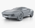Italdesign Giugiaro Parcour 2016 3d model clay render