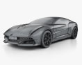 Italdesign Giugiaro Brivido 2015 3d model wire render