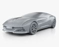 Italdesign Giugiaro Brivido 2015 3d model clay render